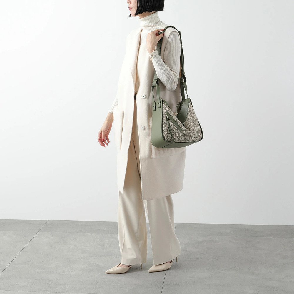 Loewe Hammock Anagram 2way Shoulder Bag GREEN AV